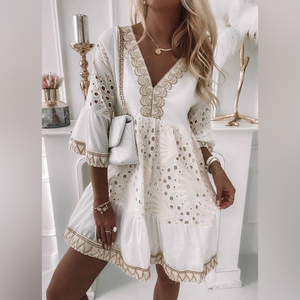 Xs Size 100% Linen Dress
